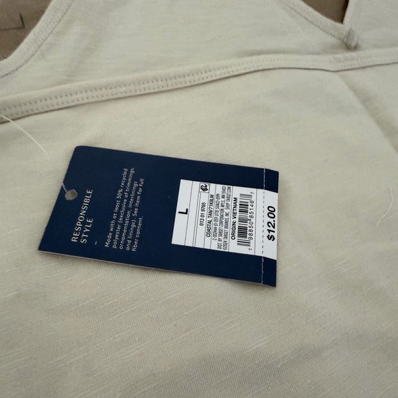 Brand new with  Beige Halter Tank Top - Picture 3 of 3